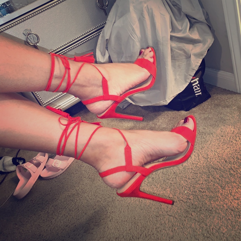 Orange heels